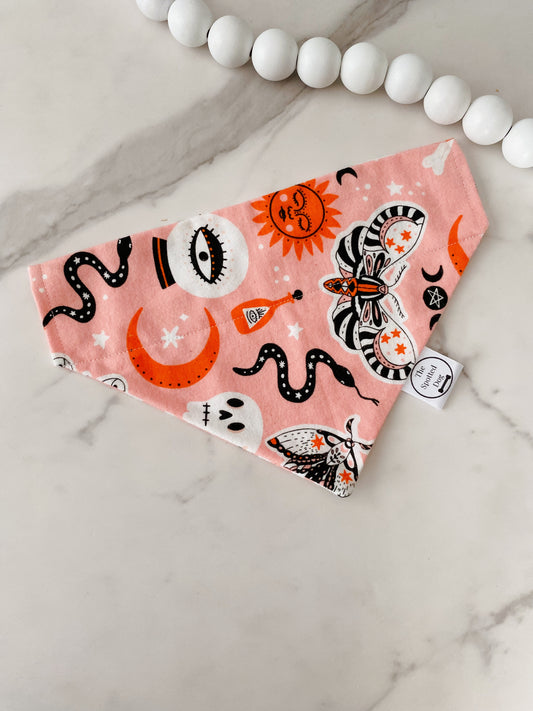 Pink witchcraft bandana