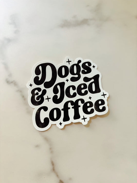 Dogs and Iced Coffee Sticker
