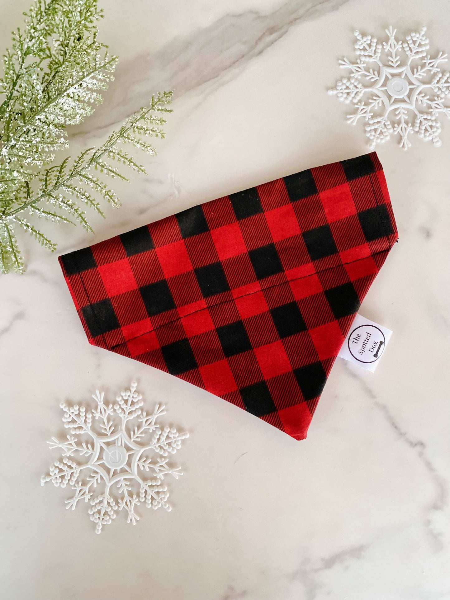 Buffalo plaid bandana