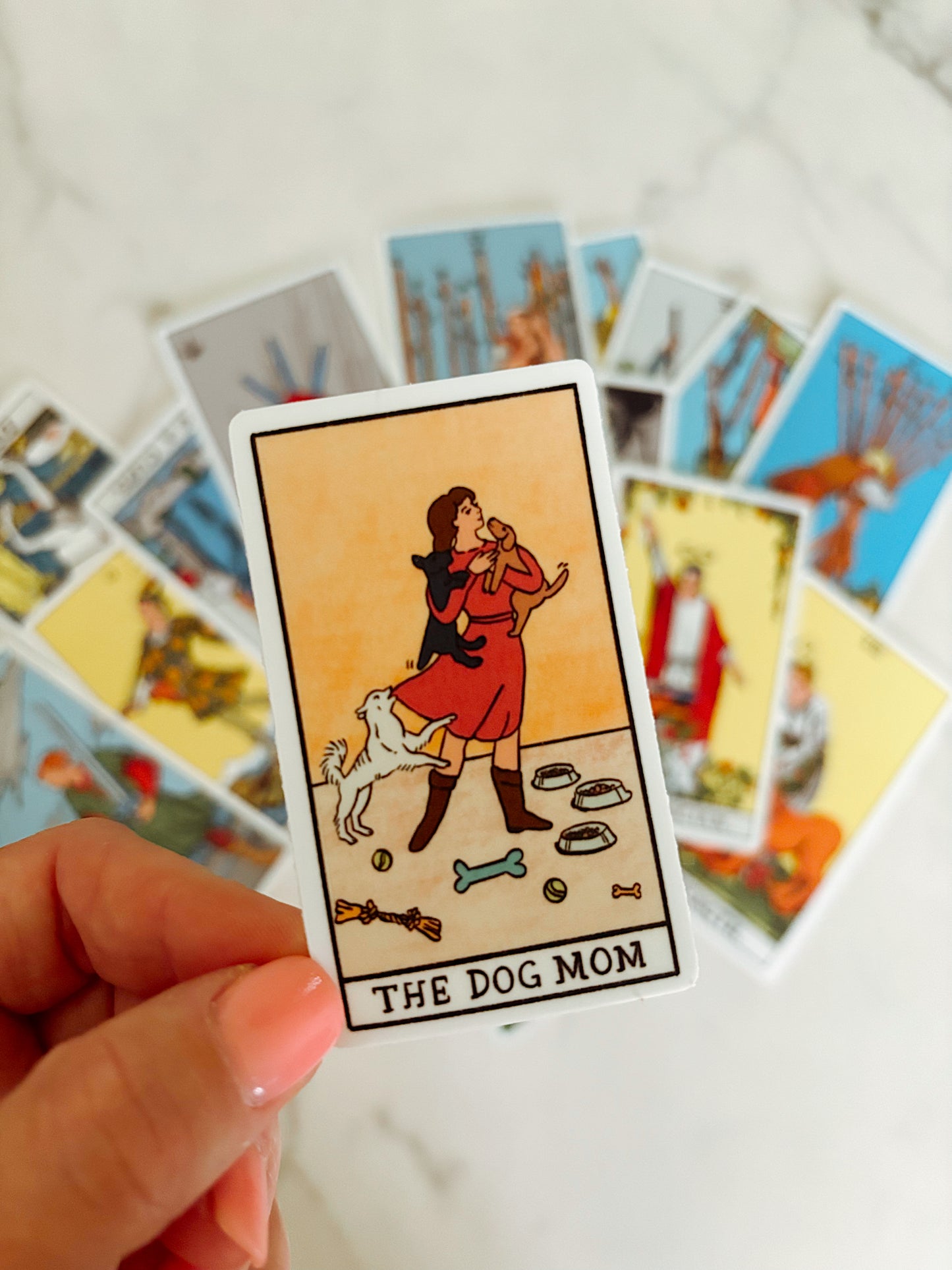The Dog Mom Tarot Sticker