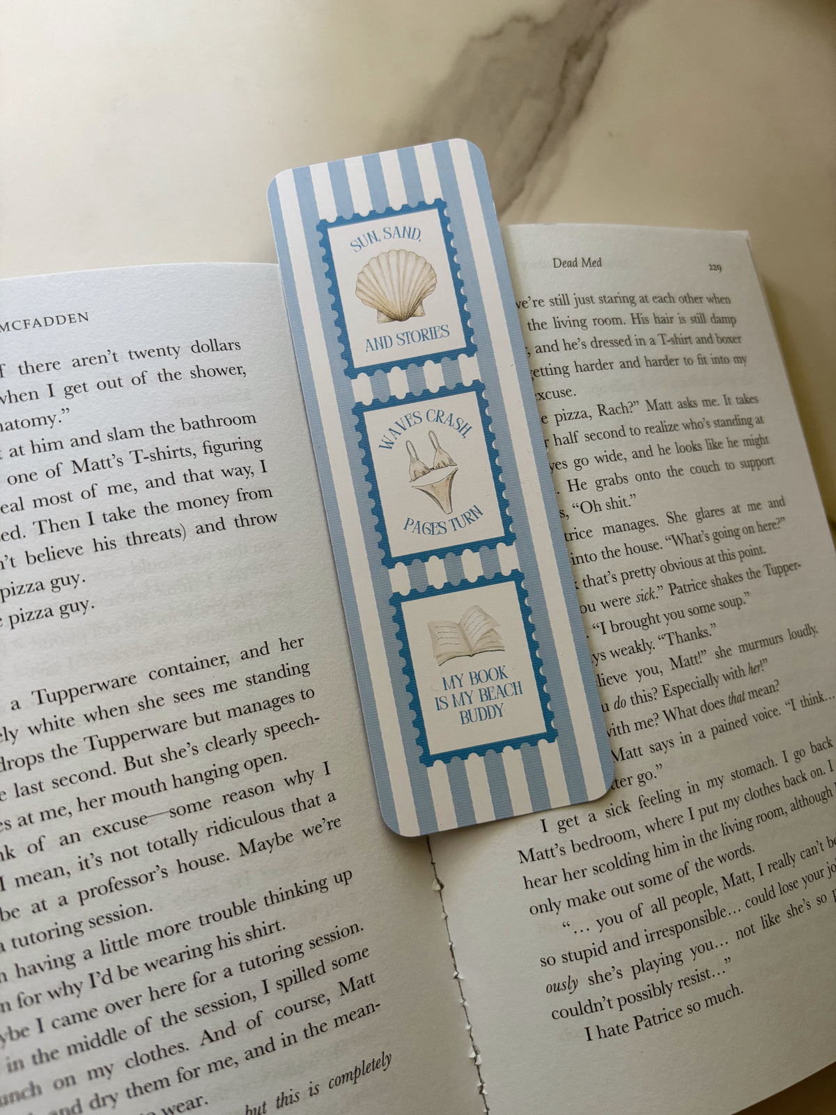 Beach Bookmark