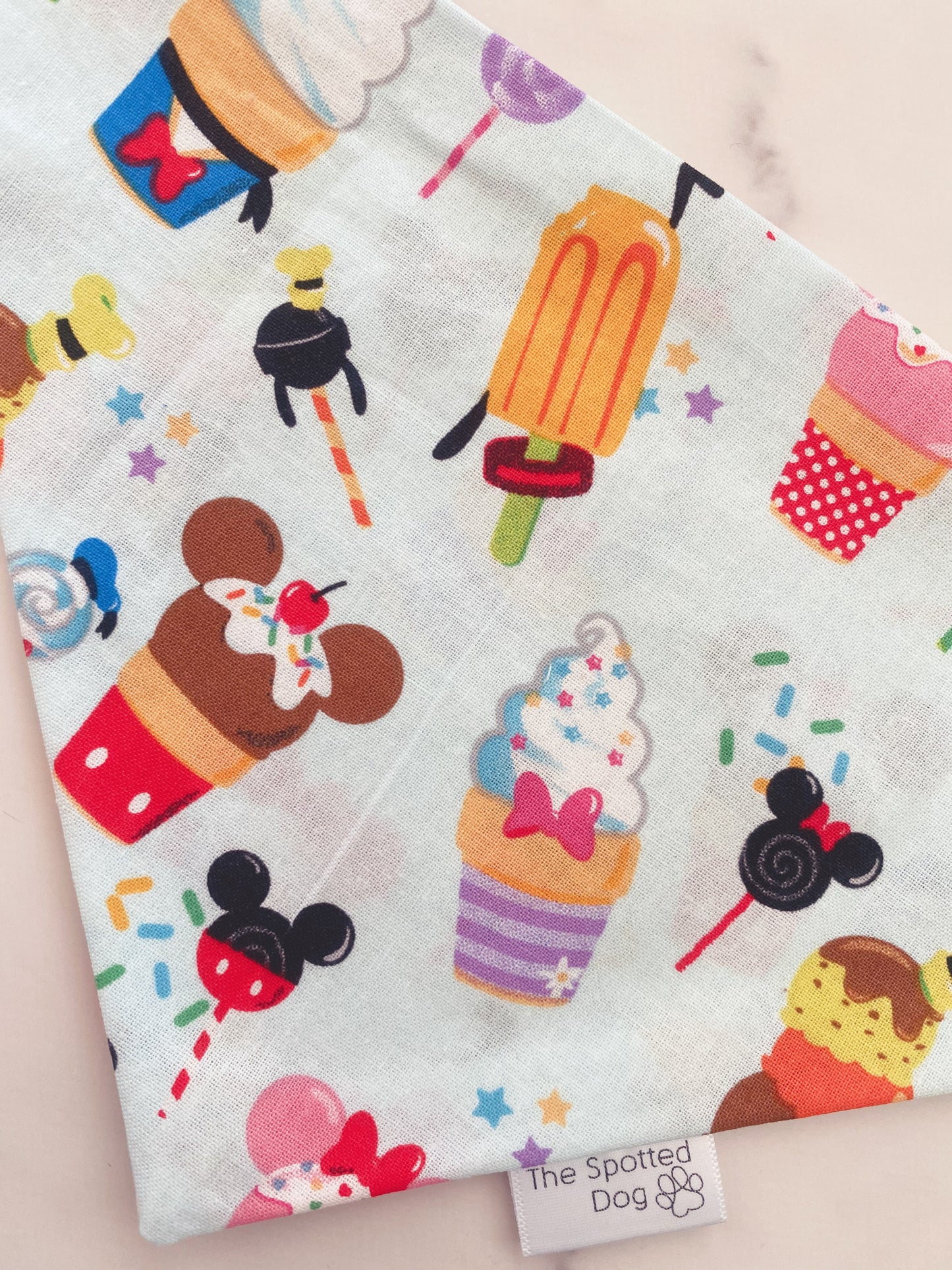 Ice Cream Character Pet Bandana