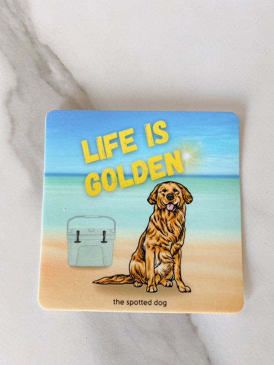 Life is golden sticker