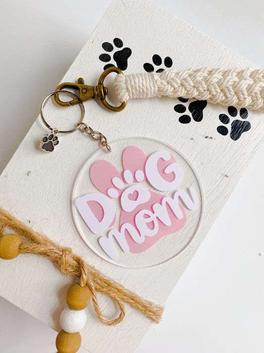 Dog Mom Keychain