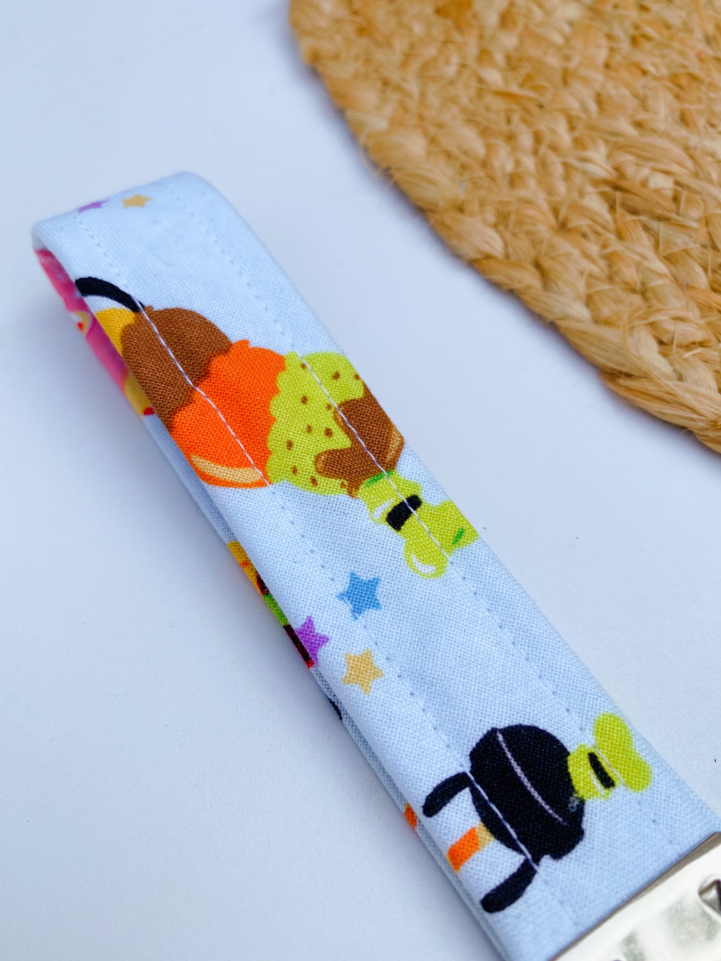 Ice cream Character Keychain Wristlet