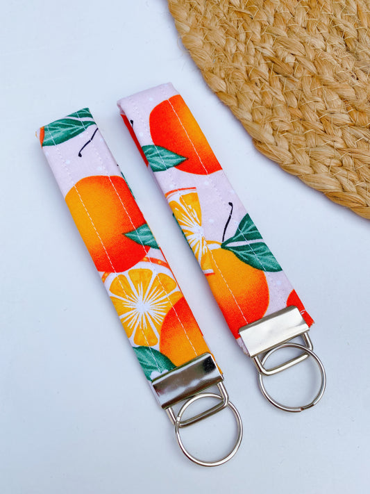 Orange Clementines Keychain Wristlet