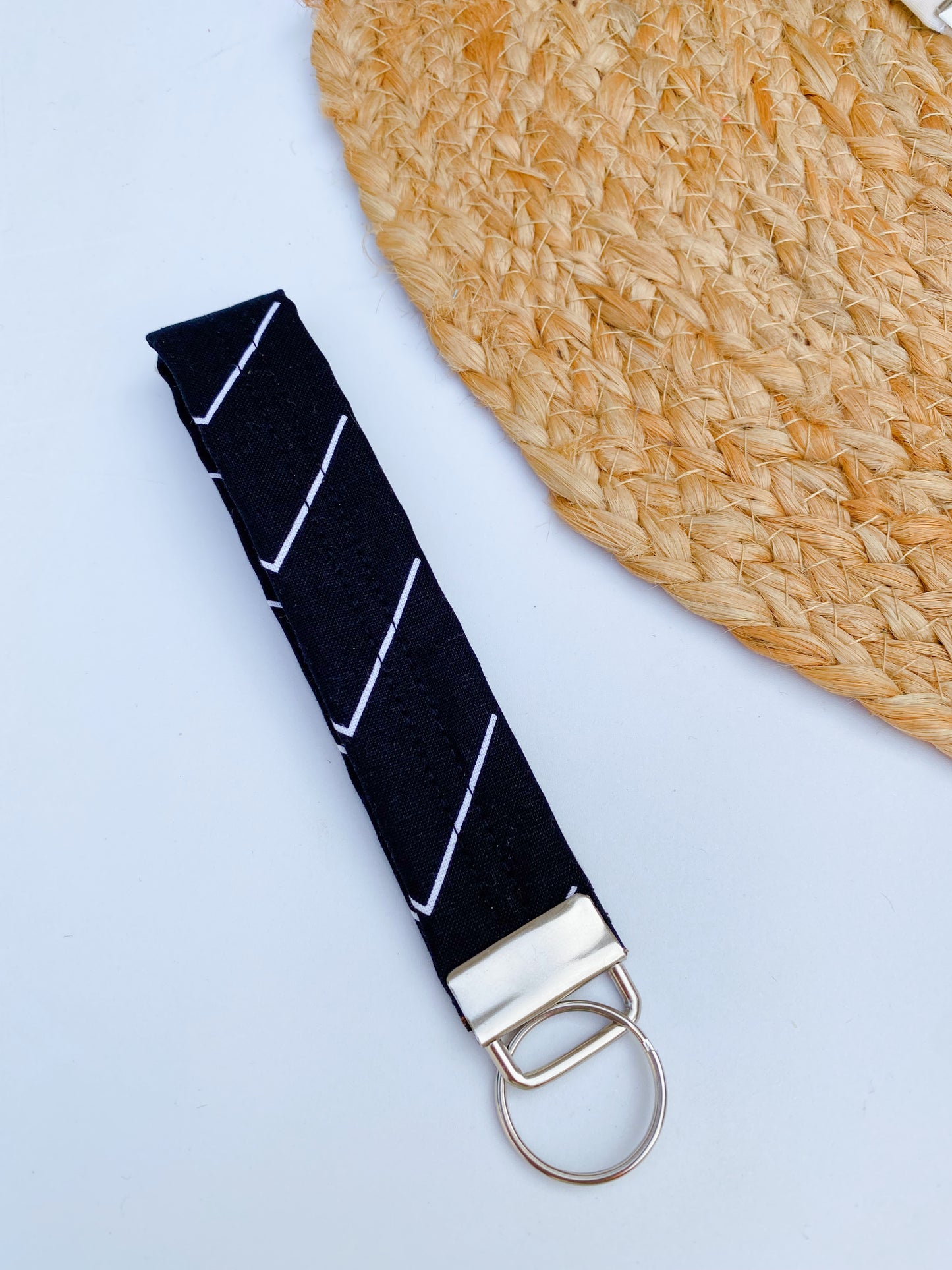 Black Arrows Keychain Wristlet